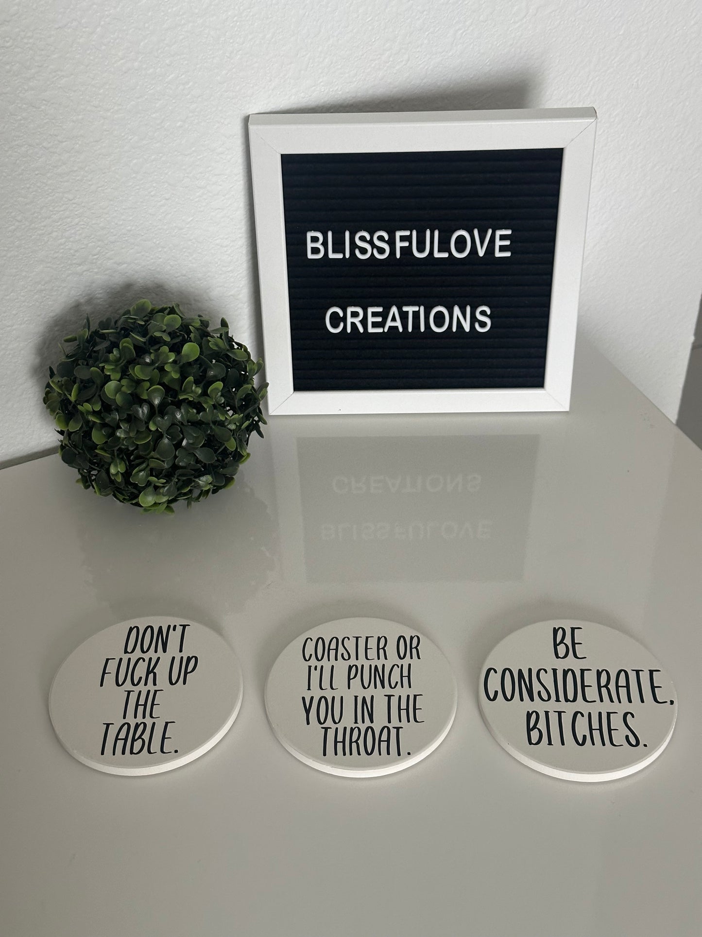 Blunt Coasters