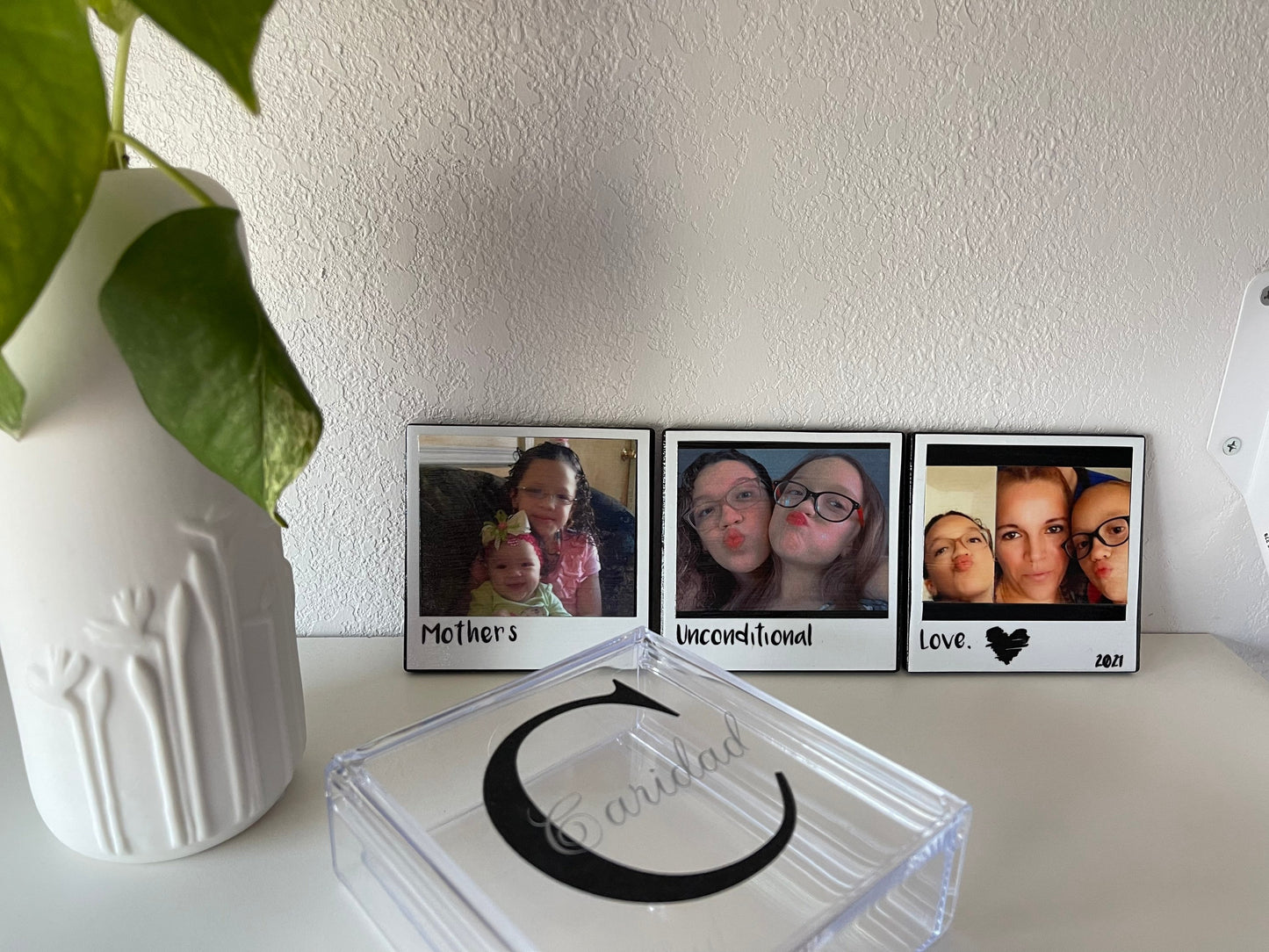 Polaroid Coasters, customized gifts, personalized gifts, gift ideas