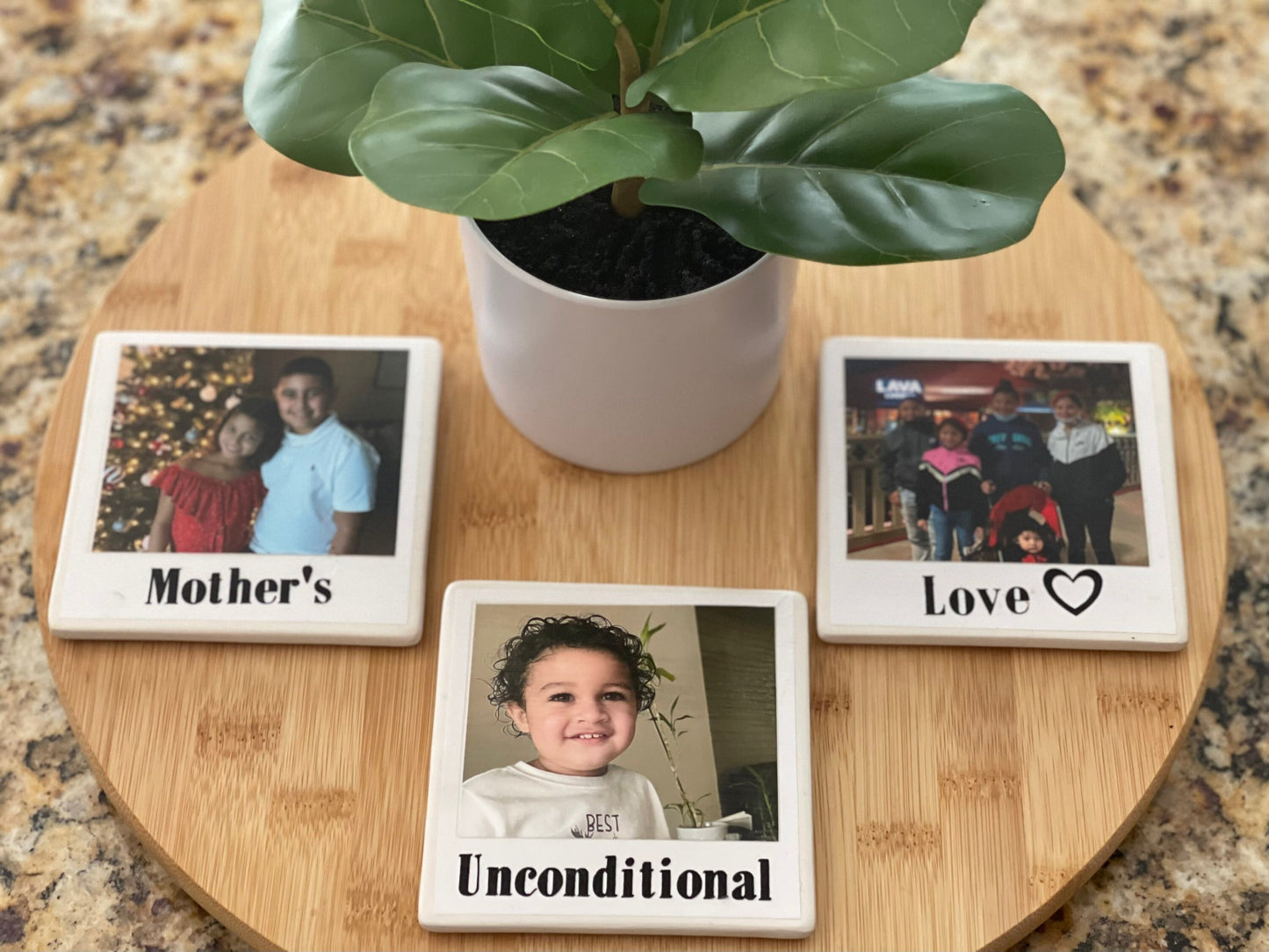 Polaroid Coasters, customized gifts, personalized gifts, gift ideas